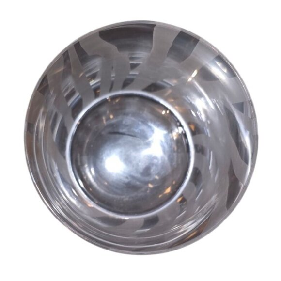 4 Whisky Glasses Kate Spade New York Etched Zebra Print Frosted Design 4" - Picture 4 of 9